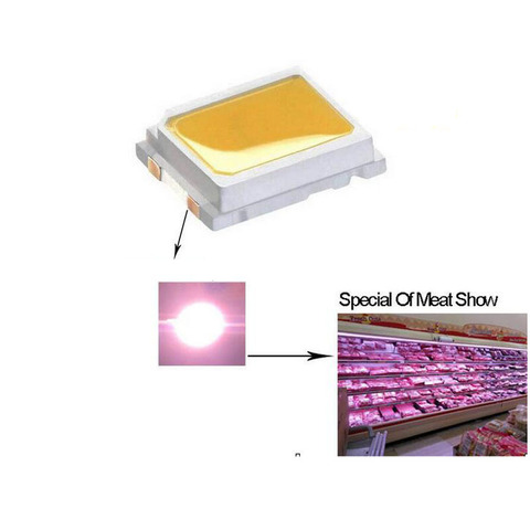 Free Shipping  New Pink  0.2W 2835 LED  Diodes Of Supper Market Fresh Light  3500K(Red)   100PCS/package ► Photo 1/2