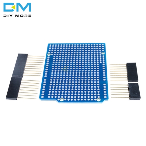 Prototype PCB Board For Arduino UNO R3 ATMEGA328P Mega328 Shield Board Breadboard Protoshield DIY FR-4 2.54mm 2mm Pitch Hole One ► Photo 1/1