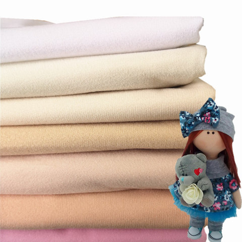 Khaki Doll Skin Fleece Fabric Tissu Solid Color Plush Cloth for Sewing Patchwork Quilting Filling Cotton Doll Wig Accessories ► Photo 1/4