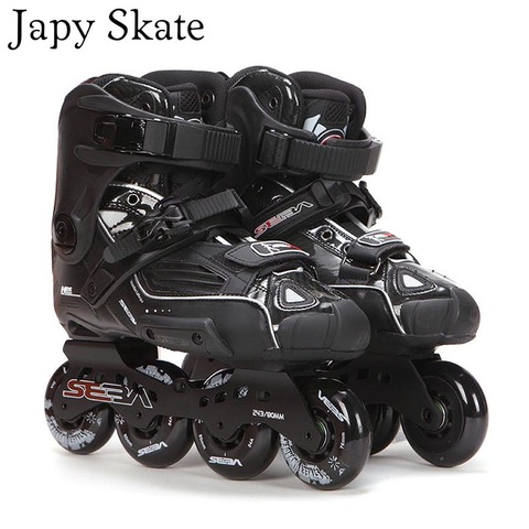 Japy Skate 100% Original SEBA High Deluxe HD Adult Inline Skates Black Roller Skating Shoes Slalom Slide FSK Patines Adulto ► Photo 1/5