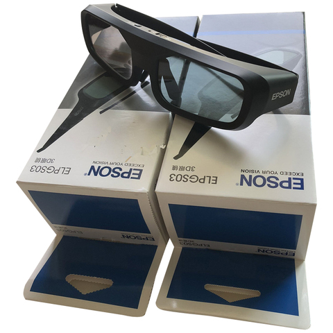 2pis Active 3D bluetooth RF Glasses Eyewear for Epson LCD 3D Projectors tw5200/tw8515/tw6510/tw3020/tw550/tw5300/TW5020UB ► Photo 1/6
