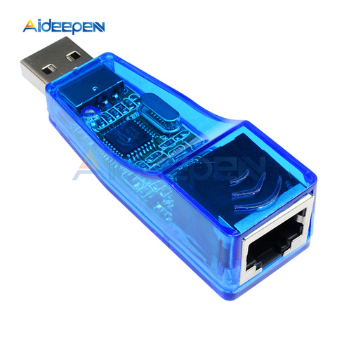 1Pcs USB 2.0 LAN to RJ-45 Ethernet Network Card Adapter speed 10/100Mbps Ethernet Converter For Win7 Win8 Tablet PC Laptop ► Photo 1/6