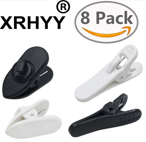 XRHYY 2 Sizes 8Pcs 360 Degree Rotate Earphone Mount Cable Clothing Clip for Most Bose Monster Sony Sennheiser Headset Headphones ► Photo 1/6