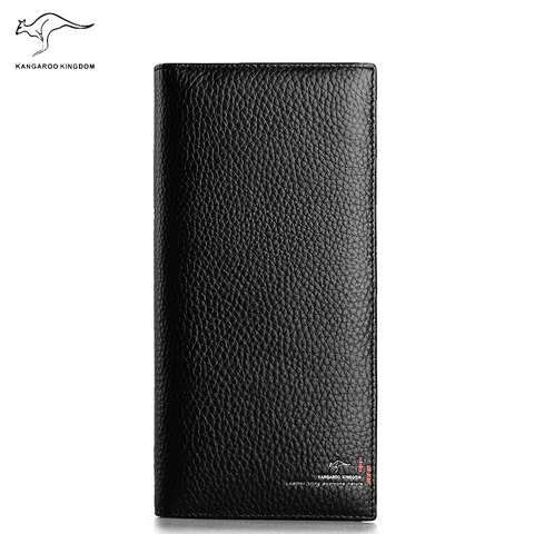 Kangaroo Kingdom Brand Men Wallets Long Genuine Leather Wallet Purse ► Photo 1/1