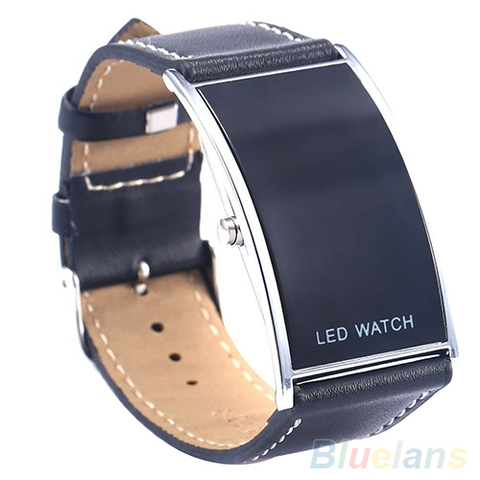 Men Women Arch Bridge Style LED Digital Date Faux Leather Strap Wrist Watch Electronics Hot Clock Fashion Casual dropshipping ► Photo 1/6