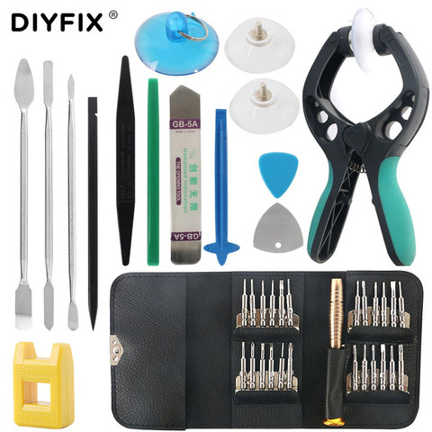 DIYFIX Mobile Phone Repair Tools Opening Screwdriver Set for iPhone MacBook Xiaomi Tablet PC Small Toy Disassemble Hand Tool Kit ► Photo 1/6