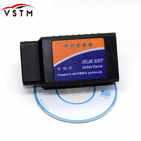 V1.5 ELM327 Car WIFI OBD 2 OBD2 OBDII Scan Tool Foseal Scanner Adapter Check Engine Light Diagnostic Tool for iOS & Android ► Photo 1/6