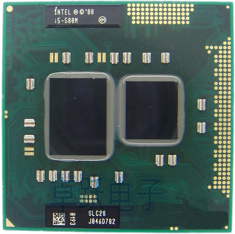 Original Intel Core i5-580M Processor 3M Cache, 2.66GHz ~ 3.33Ghz, i5 580M PGA988 Laptop CPU Compatible HM55 PM55 HM57 QM57 ► Photo 1/1