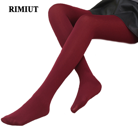 RIMIUT Full Length Leggings Woman Girls Casual Warm Winter Faux Velvet Knitted Thick Slim Leggings Super Elastic Pants ► Photo 1/6