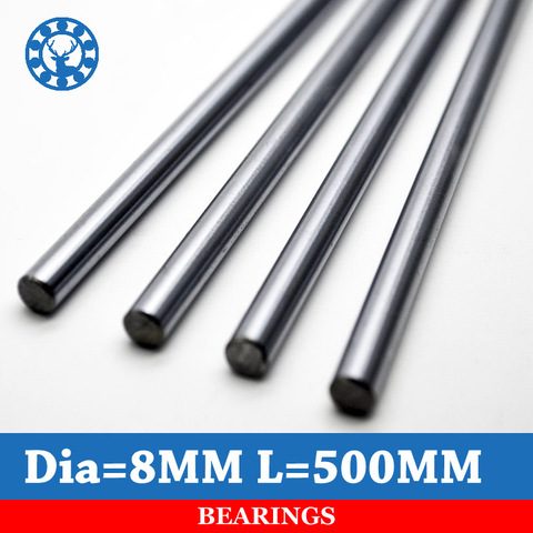 1 pc/lot Cnc 8mm Linear Shaft Chrome OD 8mm L 500mm WCS Round Steel Rod Bar Cylinder Linear Rail ► Photo 1/6