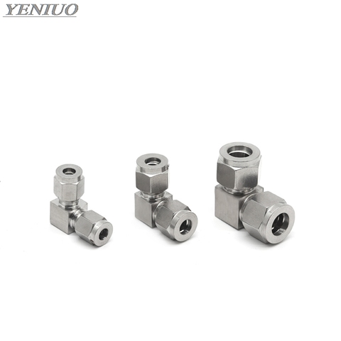 Stainless Steel 304 Compressor Double Ferrule Connector 6mm 8mm 10mm 12mm 1/4