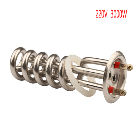 63mm cap 220v 3000w electric spiral heating element tube Spiral Distilling machine heating tube steam cleaner parts ► Photo 1/6