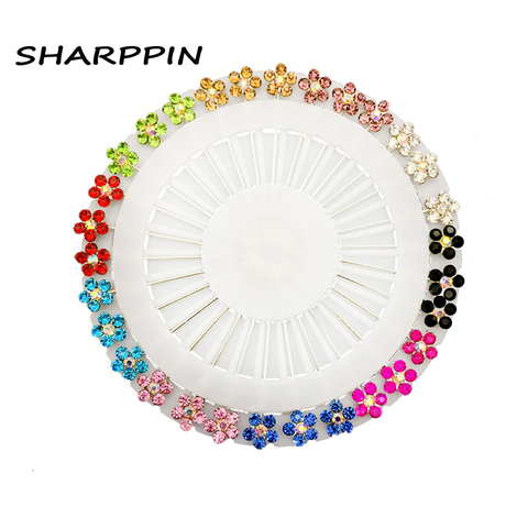 New Hijab Pins Set Wholesale 30PCS Crystal Muslim Brooches For Women Safety Scarf  Pins Hijab Pins Jewelry Brooch - Price history & Review, AliExpress Seller  - SHARPPIN A Store