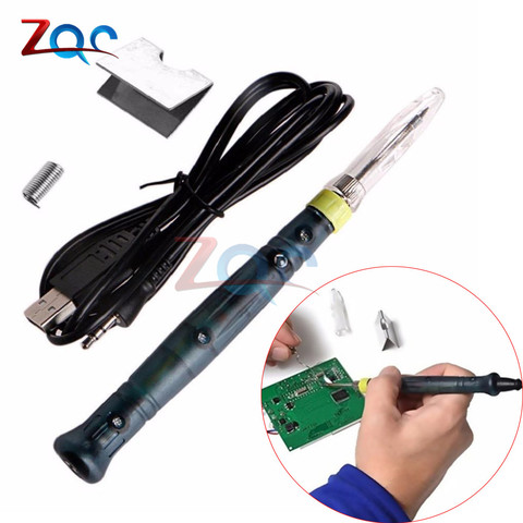 5V 8W USB Powered Electric Soldering Iron Solder Pen Welding Gun Hand Tools Kit Fast Heating ► Photo 1/6