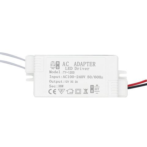 60W 36W 24W 12W LED Driver 12V 1A 2A 3A 5A For LEDs AC220 to 12V Power Supply Constant Voltage Control Lighting Transformers ► Photo 1/4