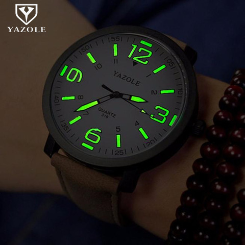 Watch Men YAZOLE Brand Luxury Fashion Sports Watches Luminous Male Clock Quartz Watch Hour Montre Drop Ships relogio masculino ► Photo 1/6