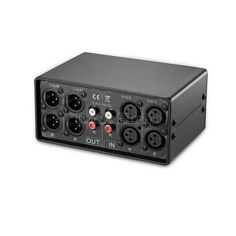 2-IN-2-OUT XLR Balanced / unbalanced Stereo Converter Audio Selector Box Passive Preamp ► Photo 1/6
