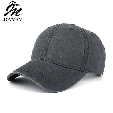 High quality Washed Cotton Adjustable Solid color  Baseball Cap Unisex couple cap Fashion Leisure Casual HAT Snapback cap B126 ► Photo 1/6