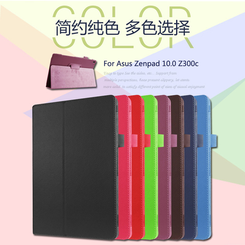 For Asus Zenpad 10 Z300 Z300C Z300CG Z301 Z301ML Z301MFL 10.1 inch Tablet Case Litchi PU Leather Cover Protective shell ► Photo 1/6