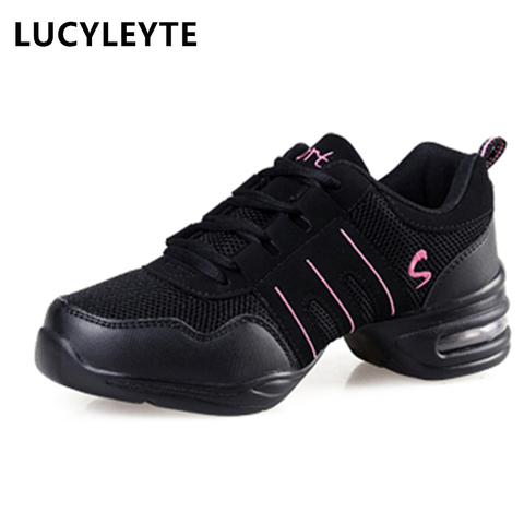 Hot Sale 2022 EU35-42 Sports Feature Soft Outsole Breath Dance Shoes Sneakers For Woman Practice Shoes Modern Dance Jazz Shoes ► Photo 1/6