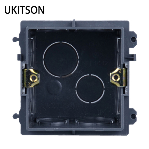 Black Color 86mm Hiding Installation Concealed Mount Box Enclosure Junction Wiring Boxes For Wall Outlet Panel ► Photo 1/6