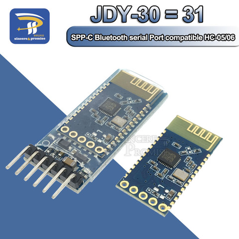 JDY-30 = JDY-31 SPP-C Bluetooth serial pass-through module wireless serial communication from machine Replace HC-05 HC-06 ► Photo 1/6