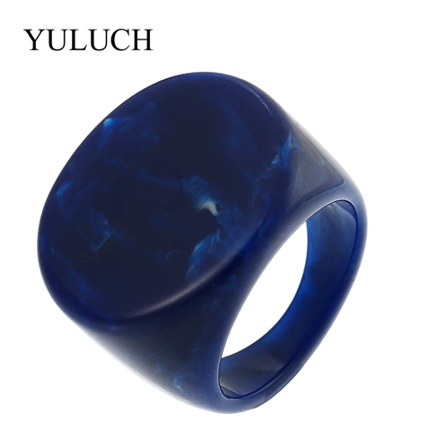 YULUCH NEW Natural Stone Rings Beautiful Grain Women/Men Rings Semi-precious Stone Ring Jewelry For Party Wedding Unique Design ► Photo 1/5