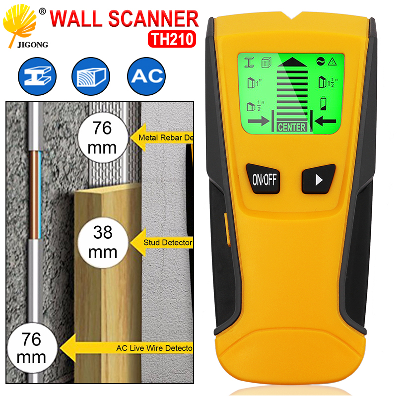 3 in 1 Live Draht Detektor Stud Holz Wall Center Scanner Finder Metall AC Tool Kit Stud Finder