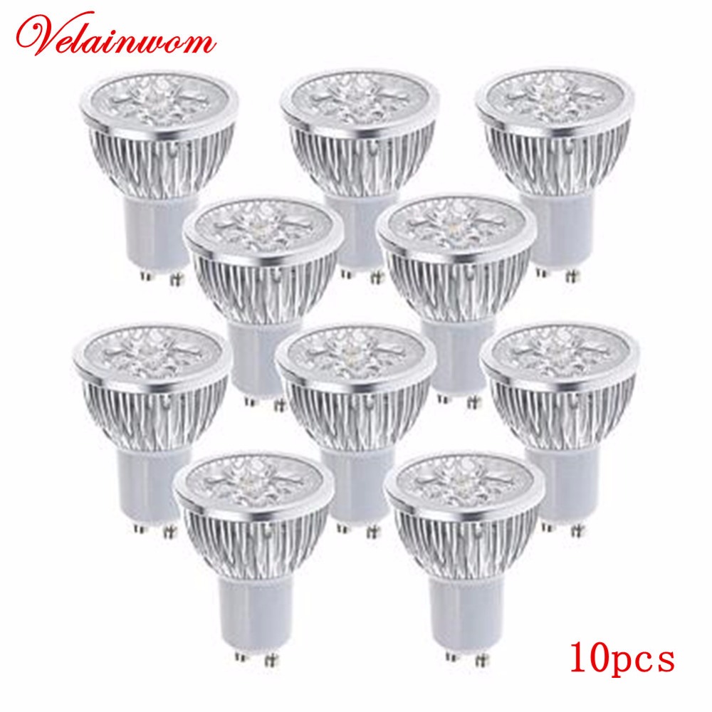 10pcs GU10 Dimmable Led Spotlights 9W Bulbs Light Warm/Cool White Lamp AC85-220V