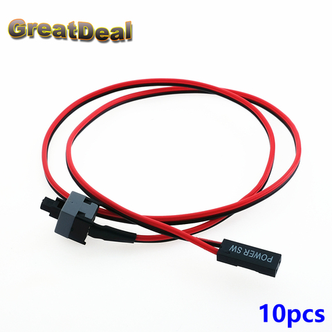 10pcs Host Motherboard Power Cable Adapter Cord Computer Mainframe Replacement ON/OFF Switch Reset SW Cable Connector HY233 ► Photo 1/6