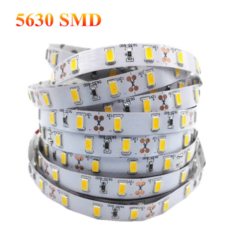 1/2/3/4/5M High Quality LED Strip Light 5630SMD Super Bright DC12V Stripe String LED Tape Non-waterproof Indoor Home Decoration ► Photo 1/6