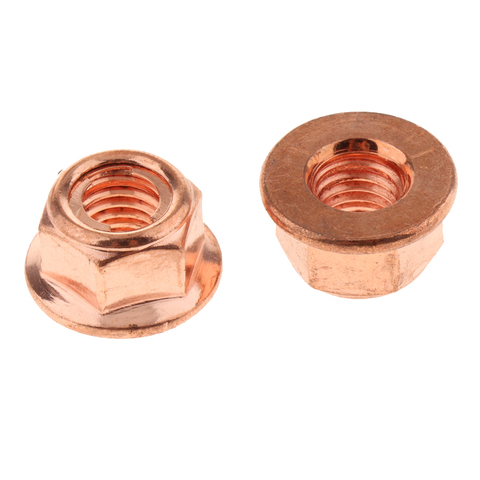 12X M8 Copper Flashed Exhaust Manifold 8mm Nut -High Temperature Nut for BMW Tuercas de cobre le cuivre des noix ► Photo 1/6