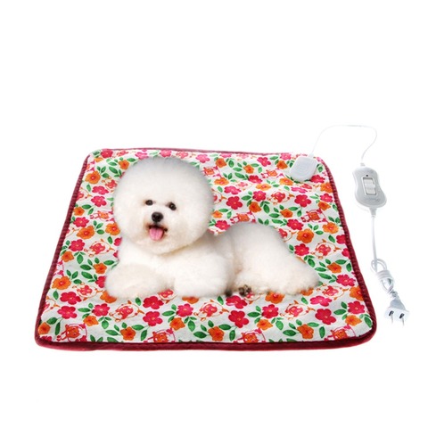 40*40cm 220V Warm Pet Cat Dog Electric Heated Heating Pad Mat Blanket Bed ► Photo 1/6