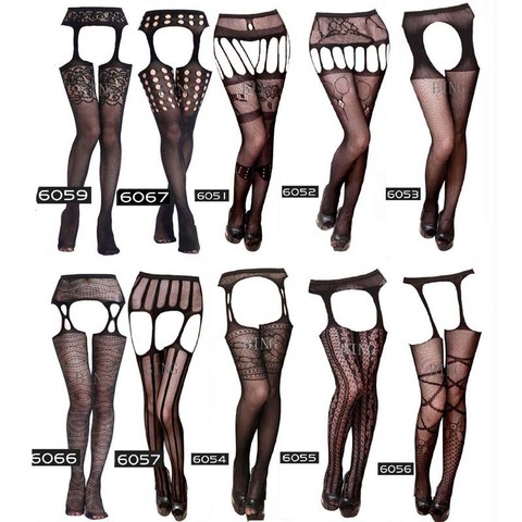 Summer Lady Fashion Sexy Women Stylist Fashion Ladies Lace Top Tights Stay Up Thigh High Stockings Nightclubs Pantyhose S04 ► Photo 1/6