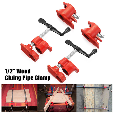 1/2 Inch Wood Gluing Pipe Clamp Heavy Duty Cast Iron Woodworking Pipe Clamps Carpenters Tool ► Photo 1/6