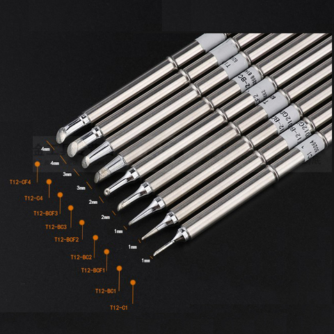 1Pc T12-B T12-2B T12-3B T12-4B T12-BL T12-ILS T12-IL T12-JS02 T12-J02 RSoldering Iron Tips ect series for Hakko FX-951 FX-952 ► Photo 1/1