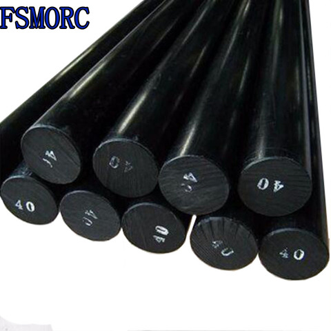 Black polytetrafluoroethylene bar environment-friendly non-toxic DIY PTFE plastic rod/10mm~45mm diameter PTFE bar ► Photo 1/3