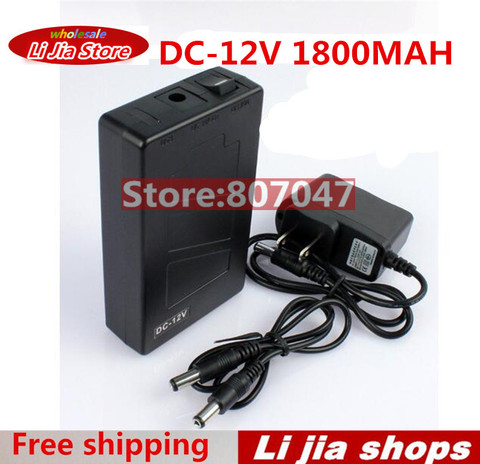 Free shipping  DC-12180 Portable DC 12V 1800mah Rechargeable Li-ion Lithium Battery for CCTV camera ► Photo 1/1