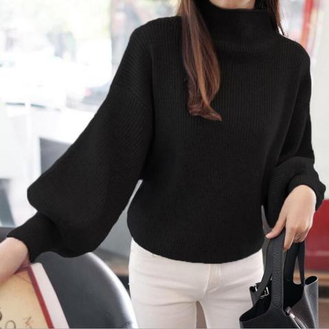 2022 New Women's Coarse Wool Sweater Warm Spring Autumn Winter Casual Sleeved Pullover ► Photo 1/6