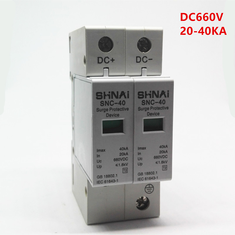 SPD DC 600V House Surge Protector Arrester Device Electric Ratings Low-voltage 