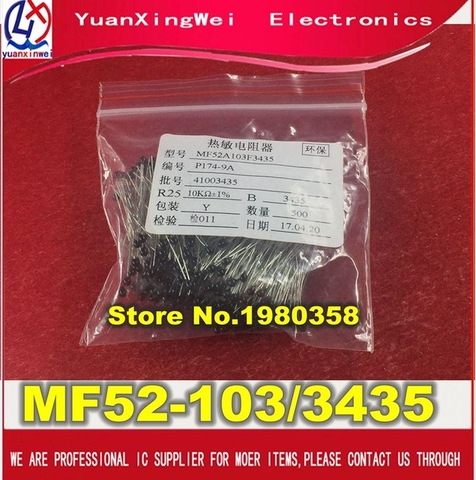 Free shipping 20PCS Accuracy of 1% thermistor NTC - MF52-103/3435 10 k to 3435 + 1 NTC- MF52-103F3435 ► Photo 1/1