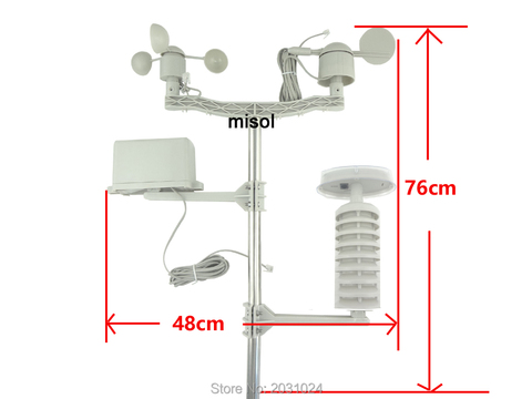 1 set of Spare part (outdoor unit) for Professional Wireless Weather Station with small solar panel ► Photo 1/1