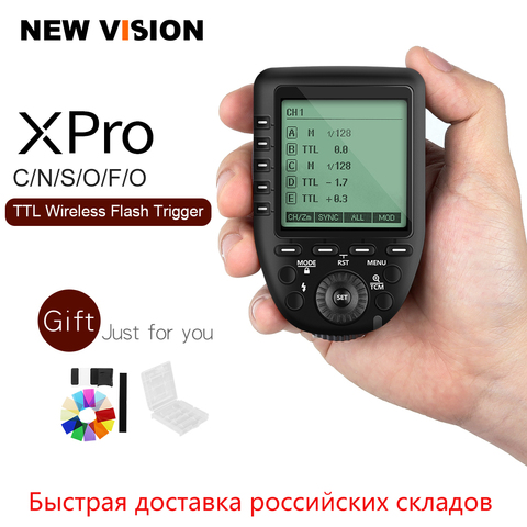 Godox Xpro-C Xpro-N Xpro-S Xpro-F Xpro-O Xpro-P 2.4G TTL Wireless Trigger Transmitter for Canon Nikon Sony Fuji Olympus Pentax ► Photo 1/6