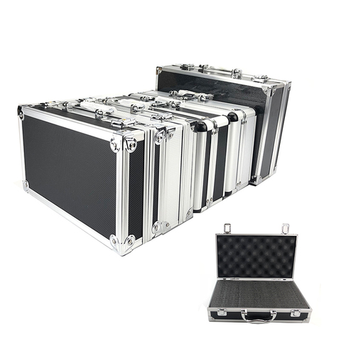 New Toolbox Portable Aluminum Tool Box Instrument Storage Case Handheld Impact Resistant Profile Toolbox With Lining Sponge ► Photo 1/6