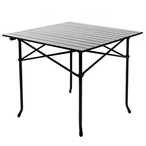 Outdoor Folding Table Chair   Camping Aluminium Alloy Picnic Table Waterproof Durable Folding Table Desk For 70*70*69cm ► Photo 1/6