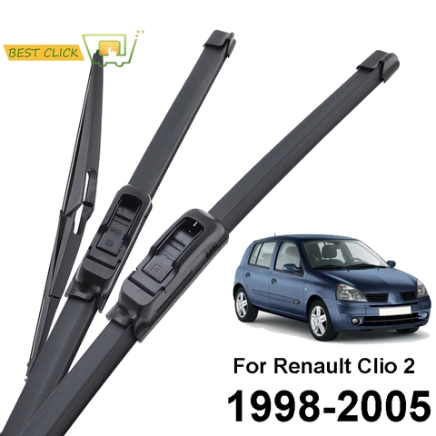 Misima Windshield Windscreen Wiper Blades For Renault Clio 2 Front Rear Window Wiper 1998 1999 2000 2001 2002 2003 2004 2005 ► Photo 1/6