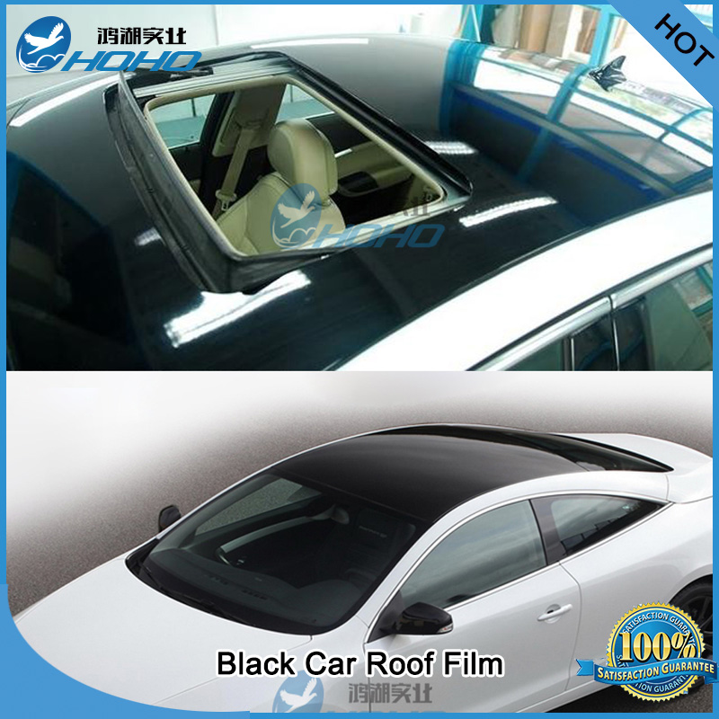 Black Gloss Vinyl Wrap Car Roof Film Sheet 1.35m x3m - Price