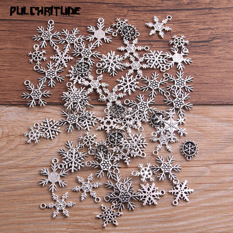 20pcs Mixed Christmas Snowflake Charms Pendants For Jewelry Making Diy Handmade Jewelry ► Photo 1/2