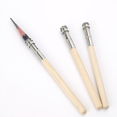 Adjustable Wood Pencil Lengthen Single Hole Head Pencil Extender Holder Art Sketch Writing Tools Lengthening Bar Pencils Supply ► Photo 1/4