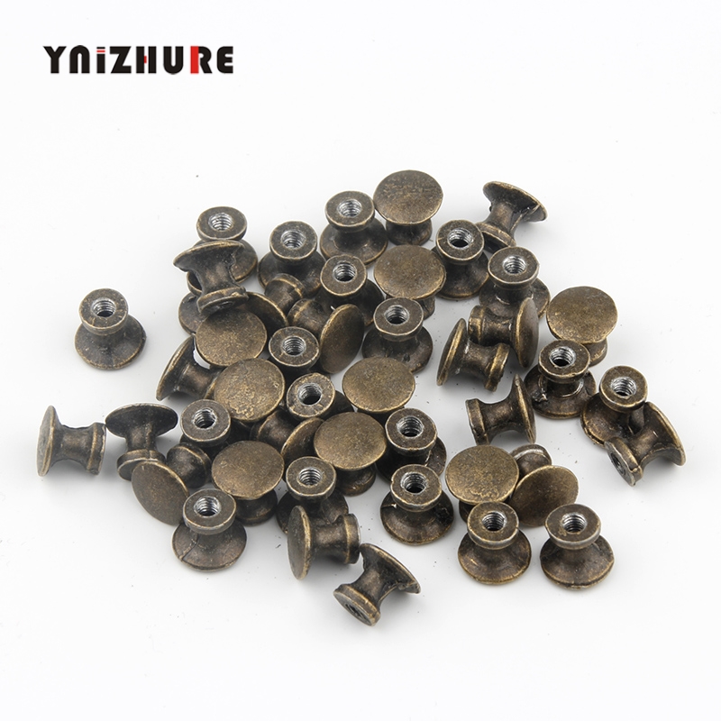 50pcs 12 * 11mm Special Offer Sale Furniture Handles Puxadores  Diameter Mini Hole Handle Small Drawer Antique Tiradores Puertas ► Photo 1/6